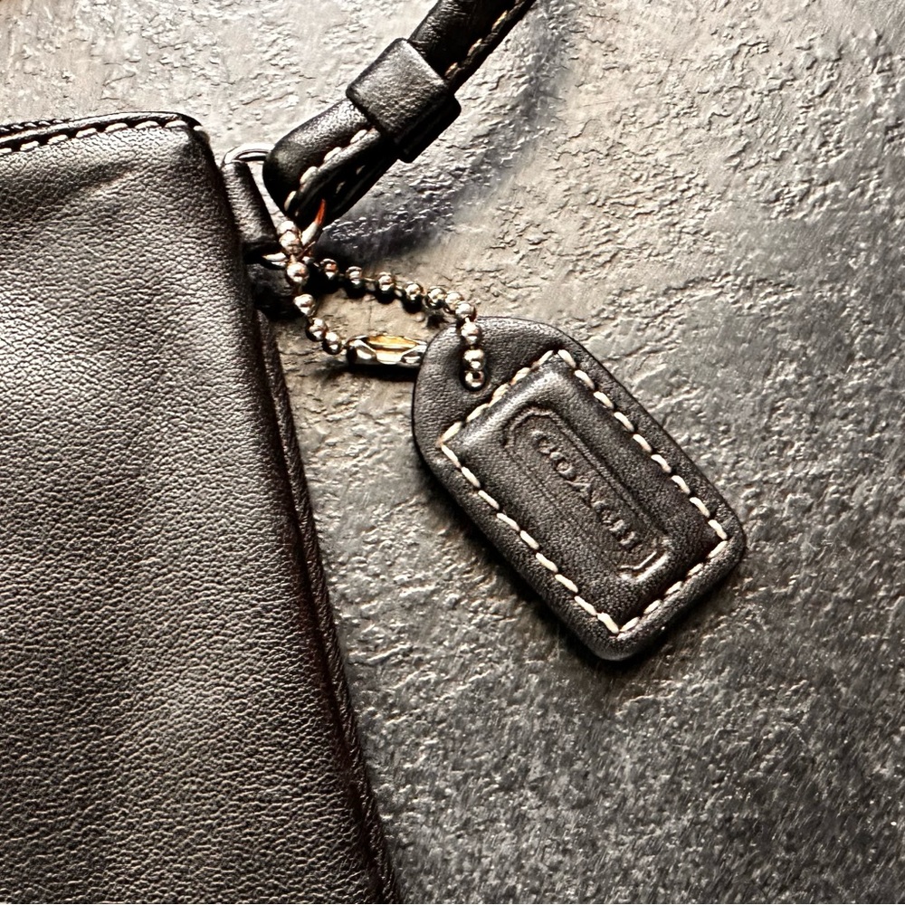 Coach Black Leather Wristlet - Picture 3 of 7